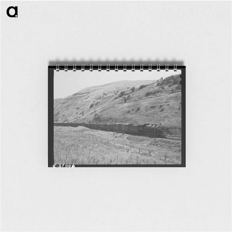 アートメモ帳-Logging Train, Spalding Junction
 - ラッセル リー Memo.
