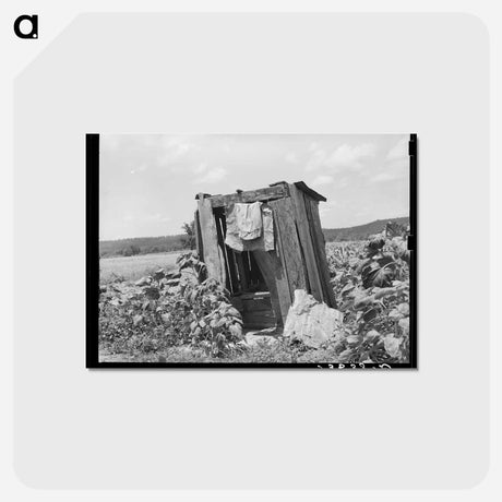 アートポストカード-Privy of Tenant Farmer
 - ラッセル リー Postcard.