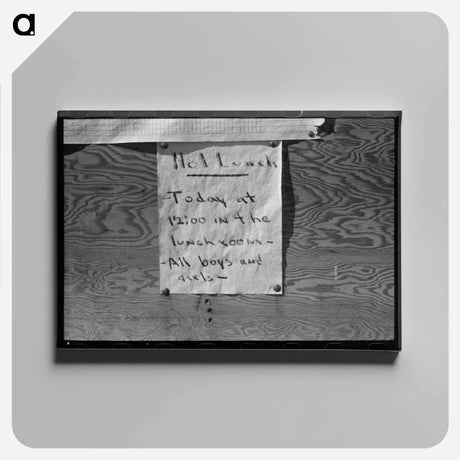 アートパネル-FSA Mobile Camp, Odell, Oregon
 - ラッセル リー Canvas.