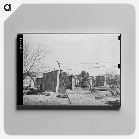 アートパネル-Backyard Privies of Crystal City
 - ラッセル リー Canvas.