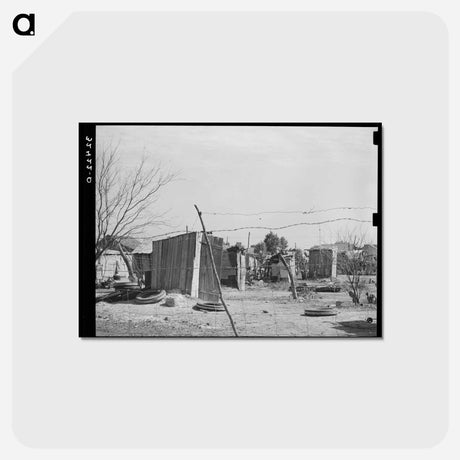 アートポストカード-Backyard Privies of Crystal City
 - ラッセル リー Postcard.