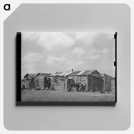 アートパネル-Housing in Mexican District
 - ラッセル リー Canvas.