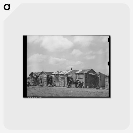 アートポストカード-Housing in Mexican District
 - ラッセル リー Postcard.