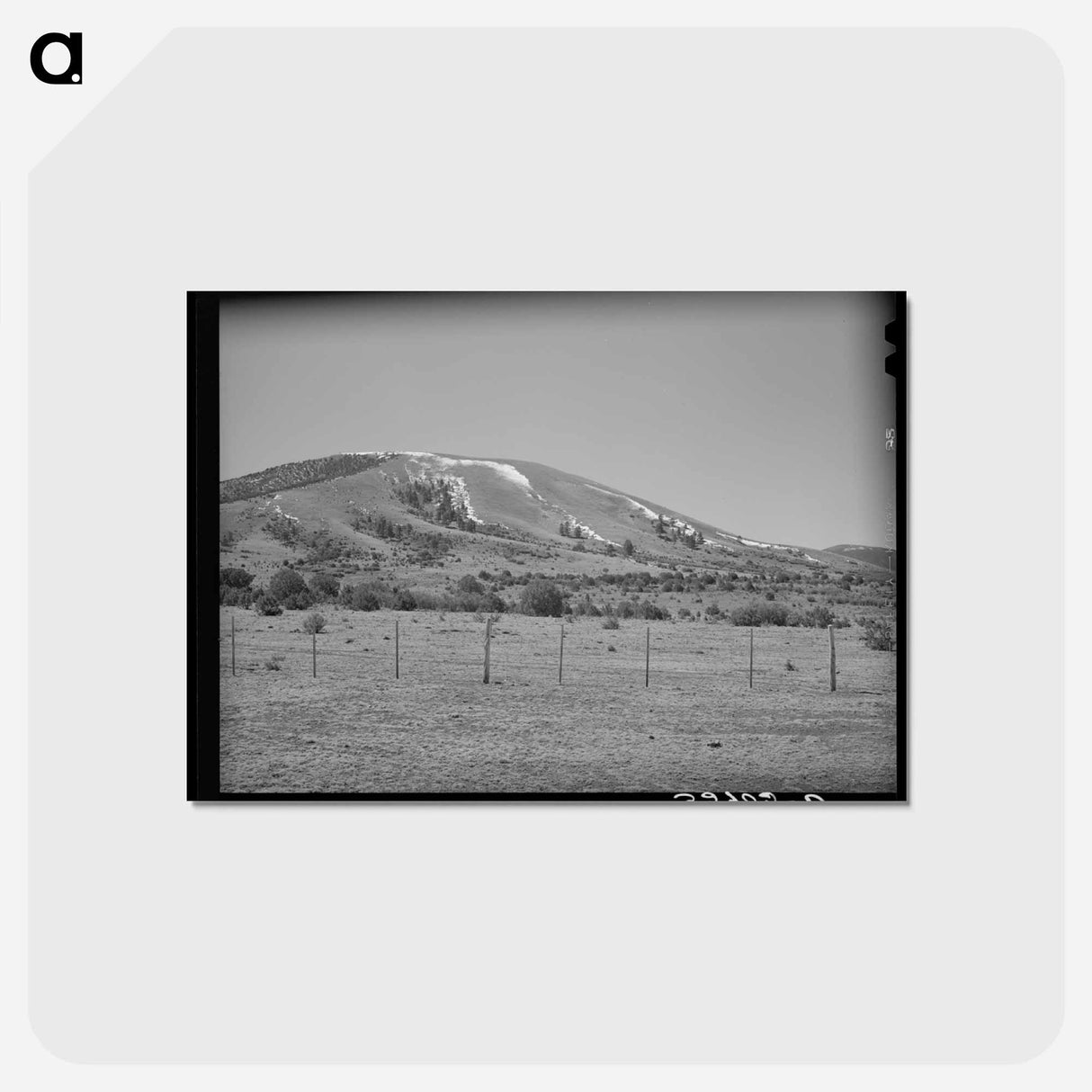 アートポストカード-Spring Snow, Apache County
 - ラッセル リー Postcard.