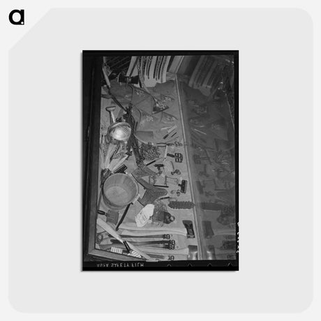 アートポストカード-Hardware Store Window
 - ラッセル リー Postcard.