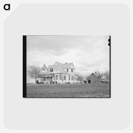 アートポストカード-Travis County Farmhouse
 - ラッセル リー Postcard.