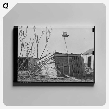 アートパネル-Louisiana Sharecropper's Shed
 - ラッセル リー Canvas.