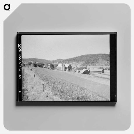 アートパネル-Farm and Village, Western Wisconsin
 - ラッセル リー Canvas.