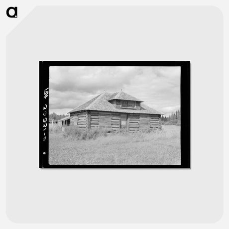 アートポストカード-Abandoned Log Cabin
 - ラッセル リー Postcard.