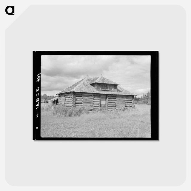 アートポストカード-Abandoned Log Cabin
 - ラッセル リー Postcard.