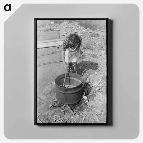 アートパネル-Soapmaking in Taos County
 - ラッセル リー Canvas.