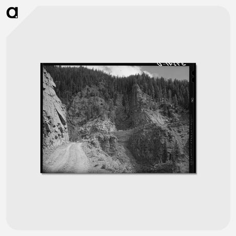 アートポストカード-Built-up Roads Across Gulleys
 - ラッセル リー Postcard.