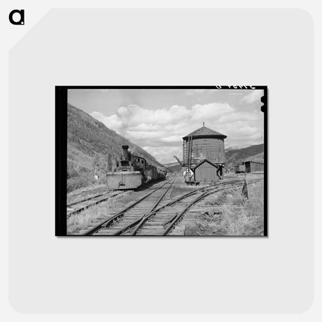 アートポストカード-Telluride Railway Yards
 - ラッセル リー Postcard.