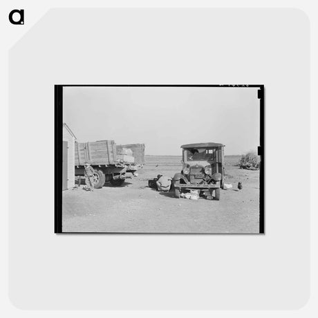 アートポストカード-Pump House on Farm
 - ラッセル リー Postcard.