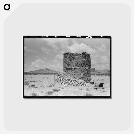 アートポストカード-Abandoned Edifice, U.S. 85
 - ラッセル リー Postcard.