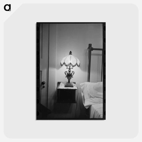 アートポストカード-Bedroom with Lamp
 - ラッセル リー Postcard.