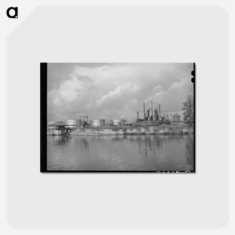 アートポストカード-Oil Refinery, Port of Houston
 - ラッセル リー Postcard.