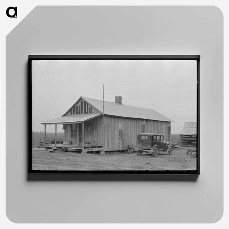 アートパネル-Sharecropper's House, Mississippi
 - ラッセル リー Canvas.