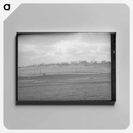 アートパネル-Spring Plowing, Williamson County
 - ラッセル リー Canvas.