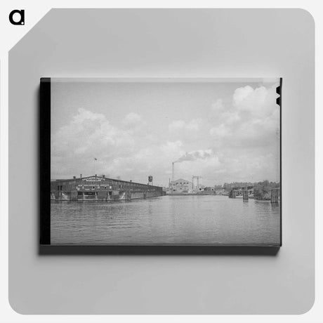 アートパネル-Pier and Cement Plant, Port of Houston
 - ラッセル リー Canvas.