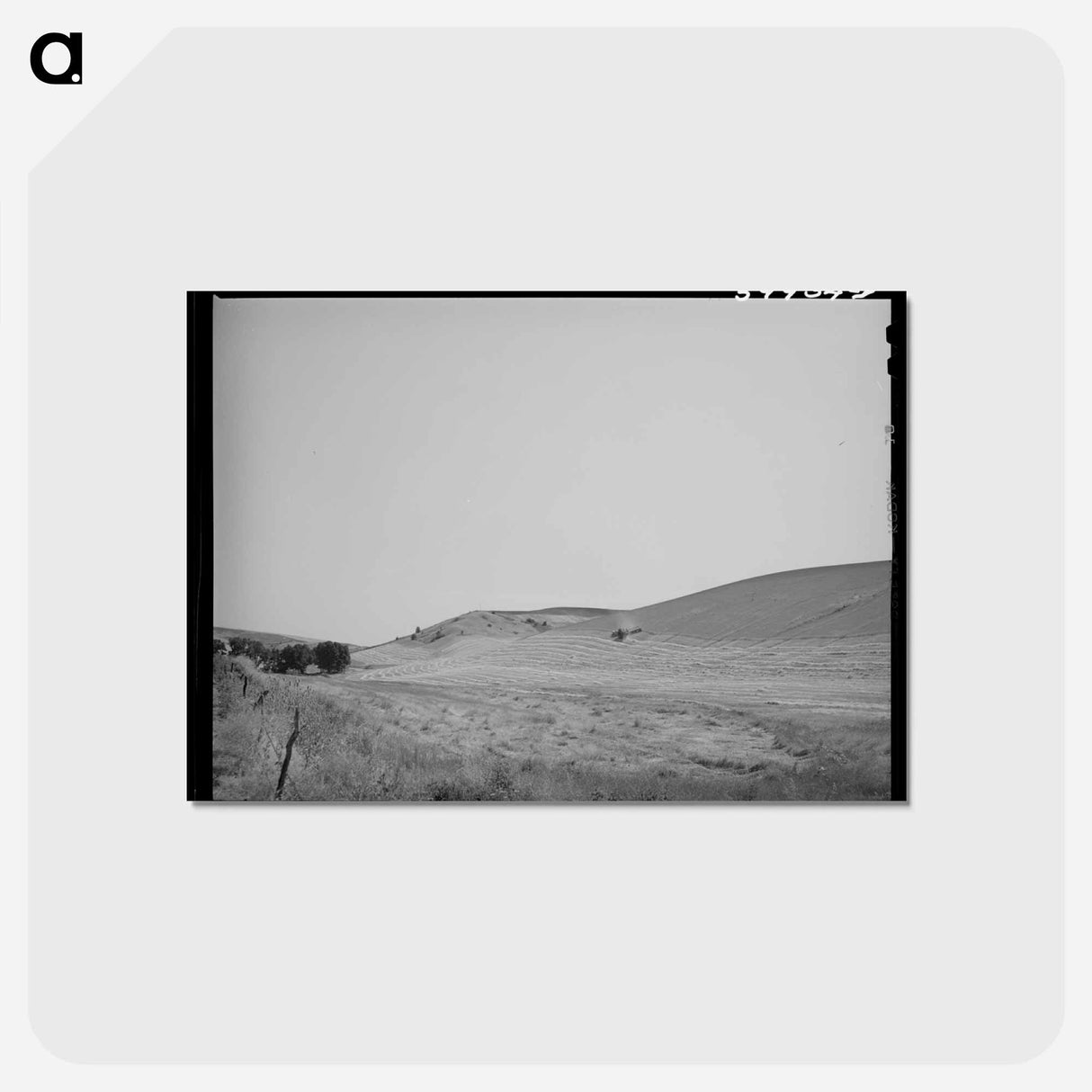 アートポストカード-Wheat Combine in Whitman County
 - ラッセル リー Postcard.