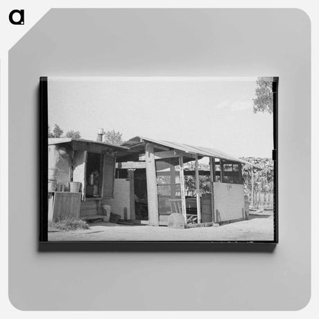アートパネル-Shack at Community Camp
 - ラッセル リー Canvas.