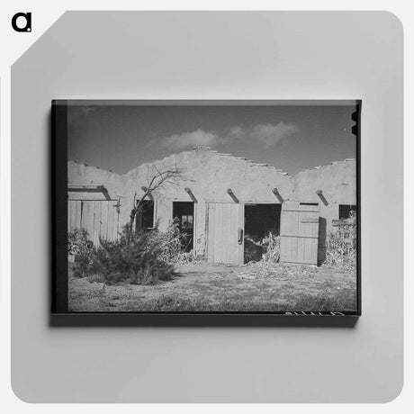 アートパネル-Concho Tourist Barns
 - ラッセル リー Canvas.