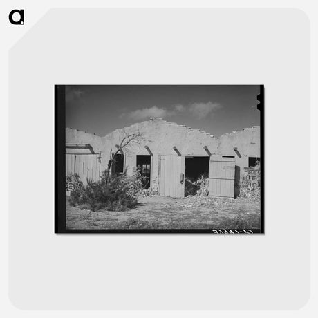 アートポストカード-Concho Tourist Barns
 - ラッセル リー Postcard.