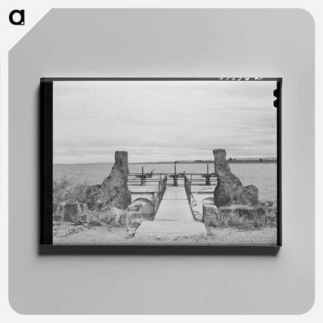 アートパネル-Deer Flat Reservoir Outlets
 - ラッセル リー Canvas.
