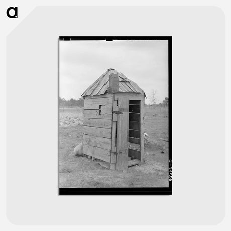 アートポストカード-Sharecropper's Privy
 - ラッセル リー Postcard.