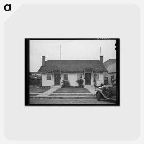 アートポストカード-Utah Street Duplex
 - ラッセル リー Postcard.
