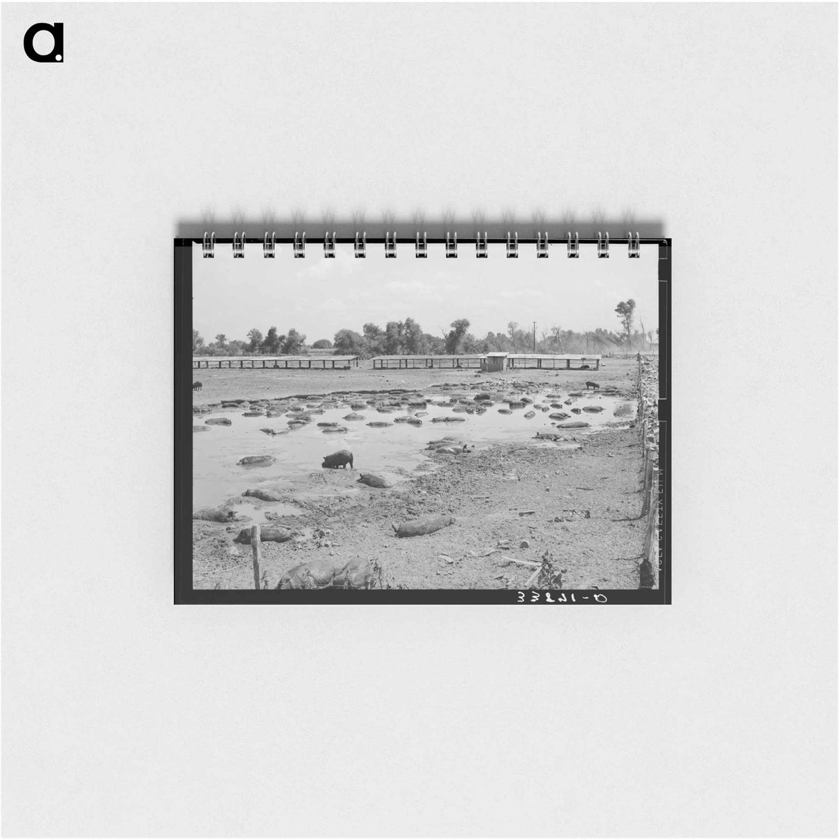 アートメモ帳-Oklahoma City Hog Pen
 - ラッセル リー Memo.