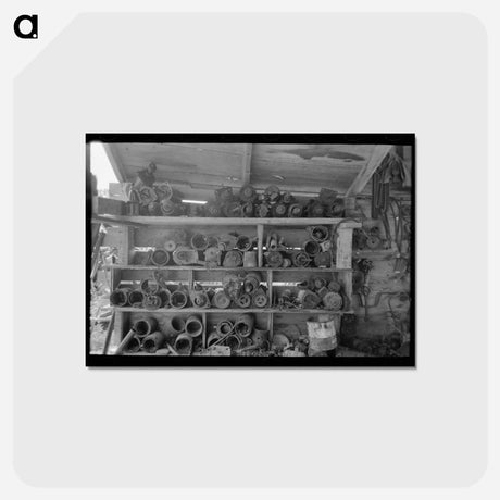 アートポストカード-Abbeville Junkyard
 - ラッセル リー Postcard.