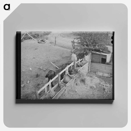 アートパネル-Barnyard Scene
 - ラッセル リー Canvas.