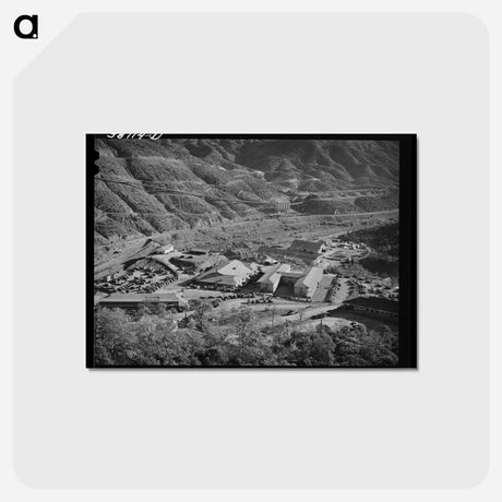 アートポストカード-Shasta Dam Construction Camp
 - ラッセル リー Postcard.