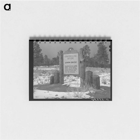 アートメモ帳-Snow on the Continental Divide
 - ラッセル リー Memo.
