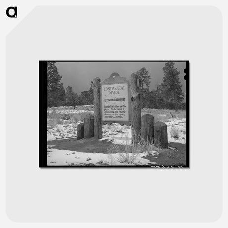 アートポストカード-Snow on the Continental Divide
 - ラッセル リー Postcard.