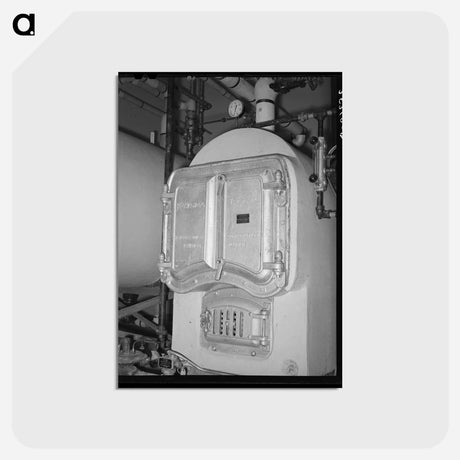 アートポストカード-Furnace Room Boiler
 - ラッセル リー Postcard.