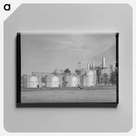 アートパネル-Oil Tanks of Kilgore
 - ラッセル リー Canvas.