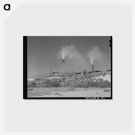 アートポストカード-Copper Smelter, Miami, Arizona
 - ラッセル リー Postcard.
