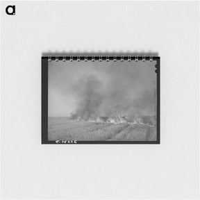 アートメモ帳-Wheat Stubble Burning
 - ラッセル リー Memo.