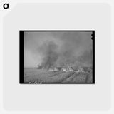 アートポストカード-Wheat Stubble Burning
 - ラッセル リー Postcard.