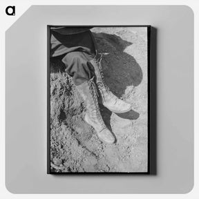 アートパネル-Miner's Boots, Pinos Altos
 - ラッセル リー Canvas.
