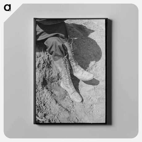 アートパネル-Miner's Boots, Pinos Altos
 - ラッセル リー Canvas.