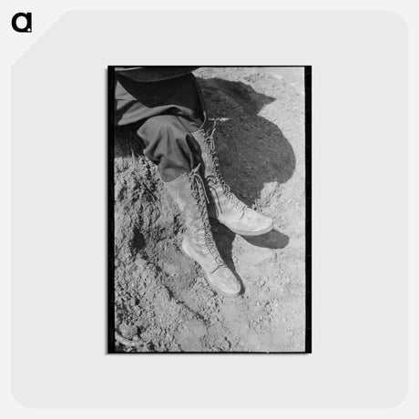 アートポストカード-Miner's Boots, Pinos Altos
 - ラッセル リー Postcard.