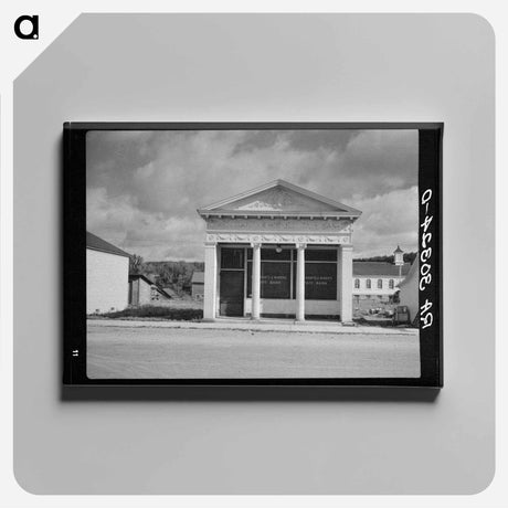 アートパネル-Closed Bank, Northern Minnesota
 - ラッセル リー Canvas.