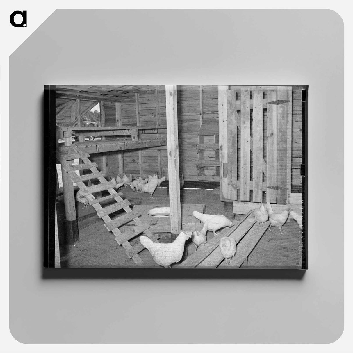 アートパネル-Chicken House on Sabine Farms
 - ラッセル リー Canvas.