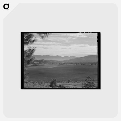 アートポストカード-Fertile Mountain Valley
 - ラッセル リー Postcard.