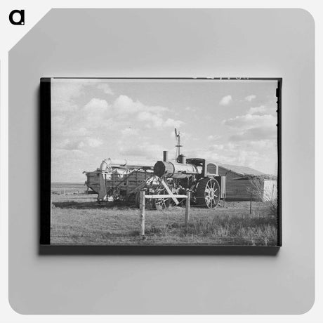 アートパネル-Idle Steam Tractor
 - ラッセル リー Canvas.