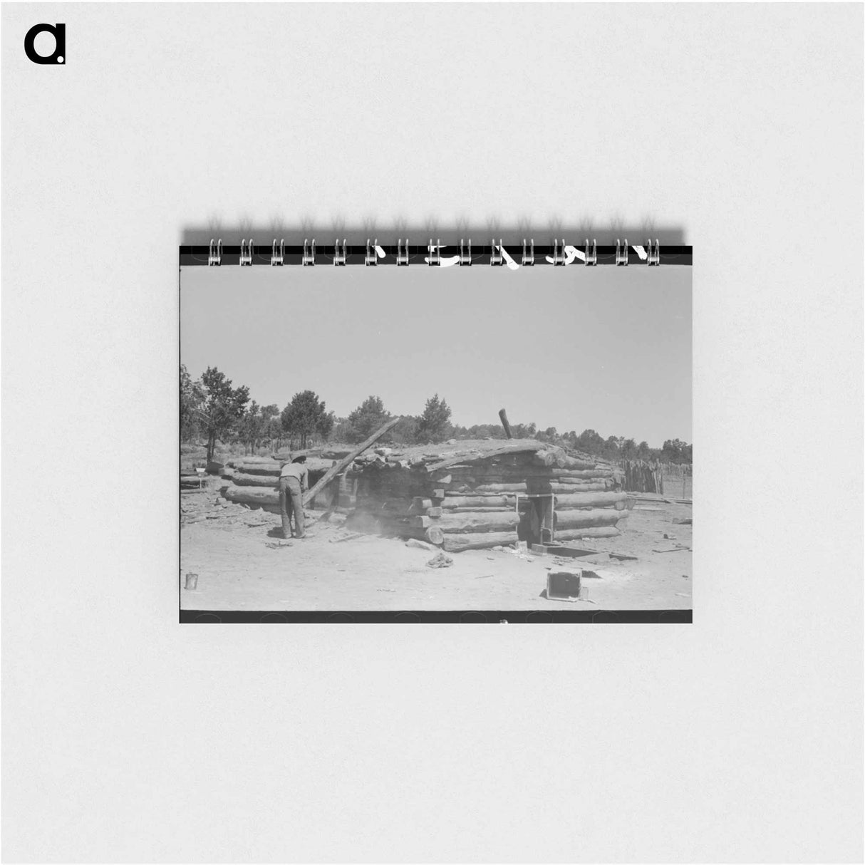アートメモ帳-Pinon Poles, Pie Town
 - ラッセル リー Memo.